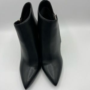 Black INC Booties Size 8. 2.5 inch heel.
